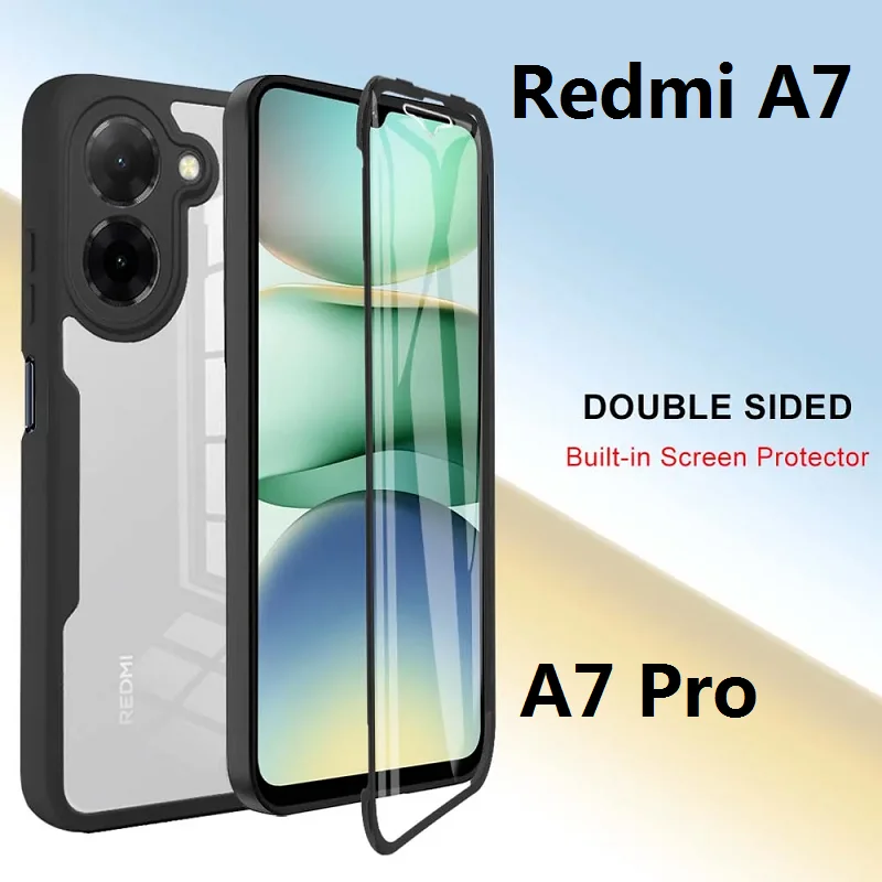 360° Protection Cover with Double Hard Clear Back and Film Screen Protector