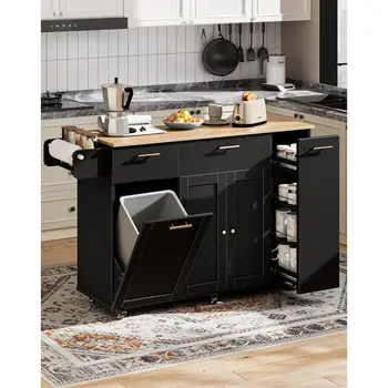 Kitchen Island Storage Cart 1