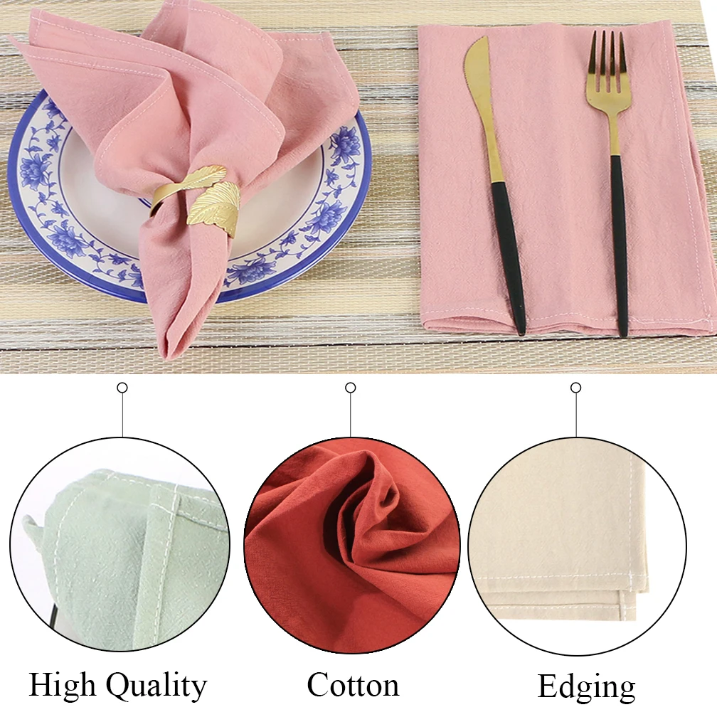 Table Setting Natural Linen Napkins Set of 12 Reusable Napkins Wedding Dinner  Napkins Cloth Party Event Napkins Country Napkins 