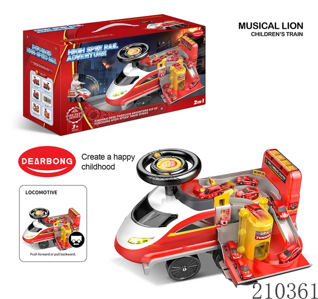 Electric story machine adventure train truck sliding baby toys ride on car kids 4