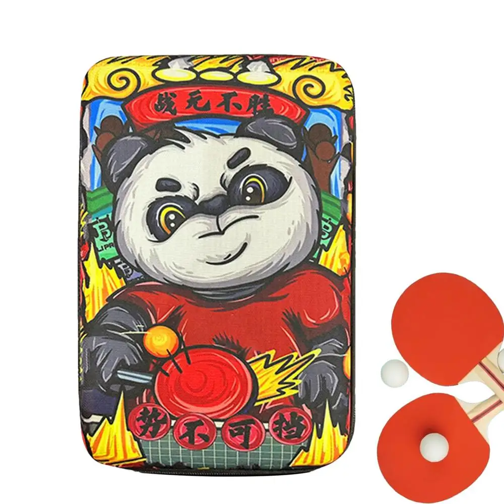 Description Picture 2 of itemNational Trend Table Tennis Racket Bat Bag Ping Pong Rackets Case For Blade Paddle Balls Storage