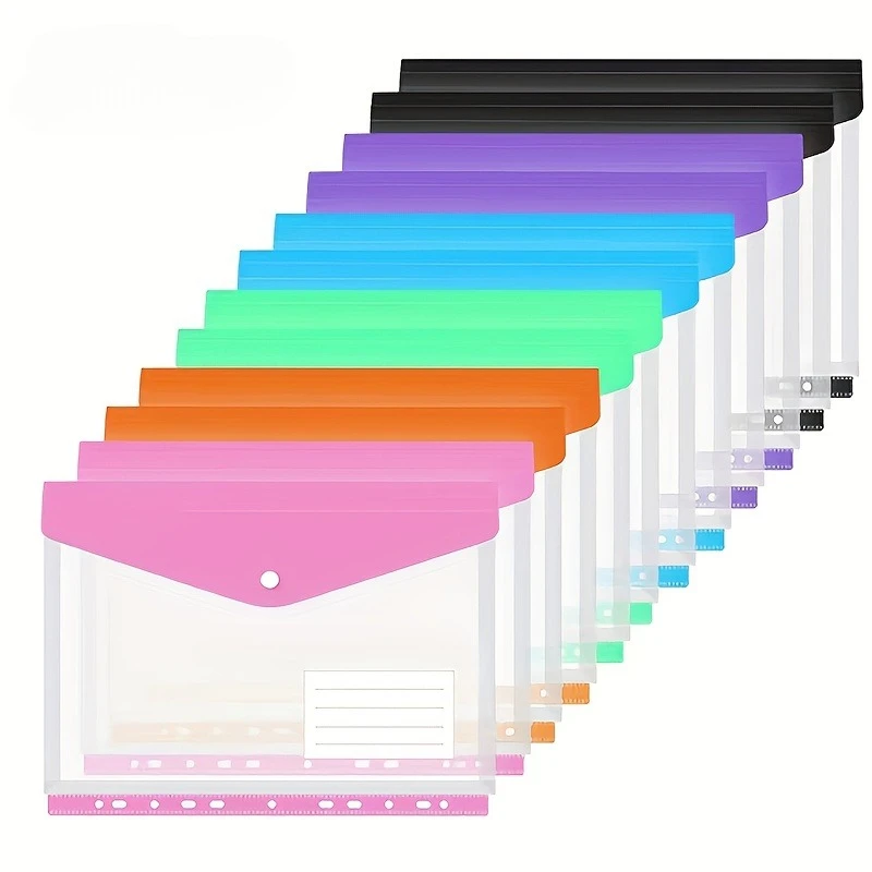 A4 Expanding File Folders with 11 Ring Binder Pockets