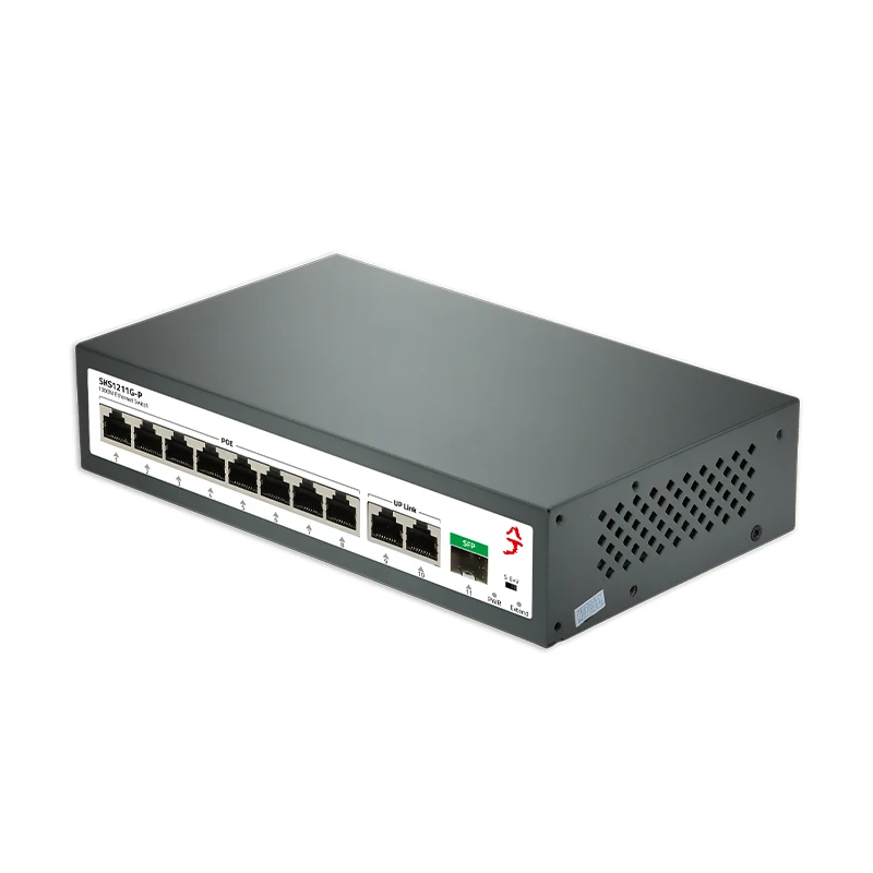 Xikestor-gigabit Desbloqueado Poe Switch Detecção Inteligente ai Poe Rj45 Port Portas Rj45 Sfp Slot Network Switch Plug Play - Imagem 3