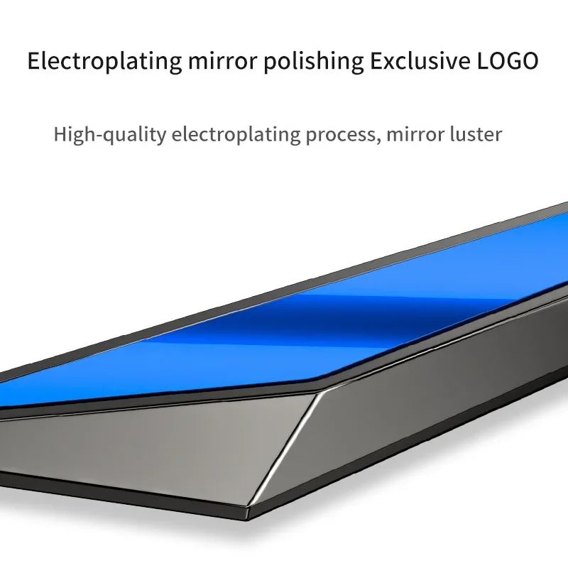 테슬라 모델 3 Y S X 로드스터 사이버트럭 P75D P85D P100D 액세서리용 합금 차체 측면 배지 데칼 펜더 엠블럼 스티커