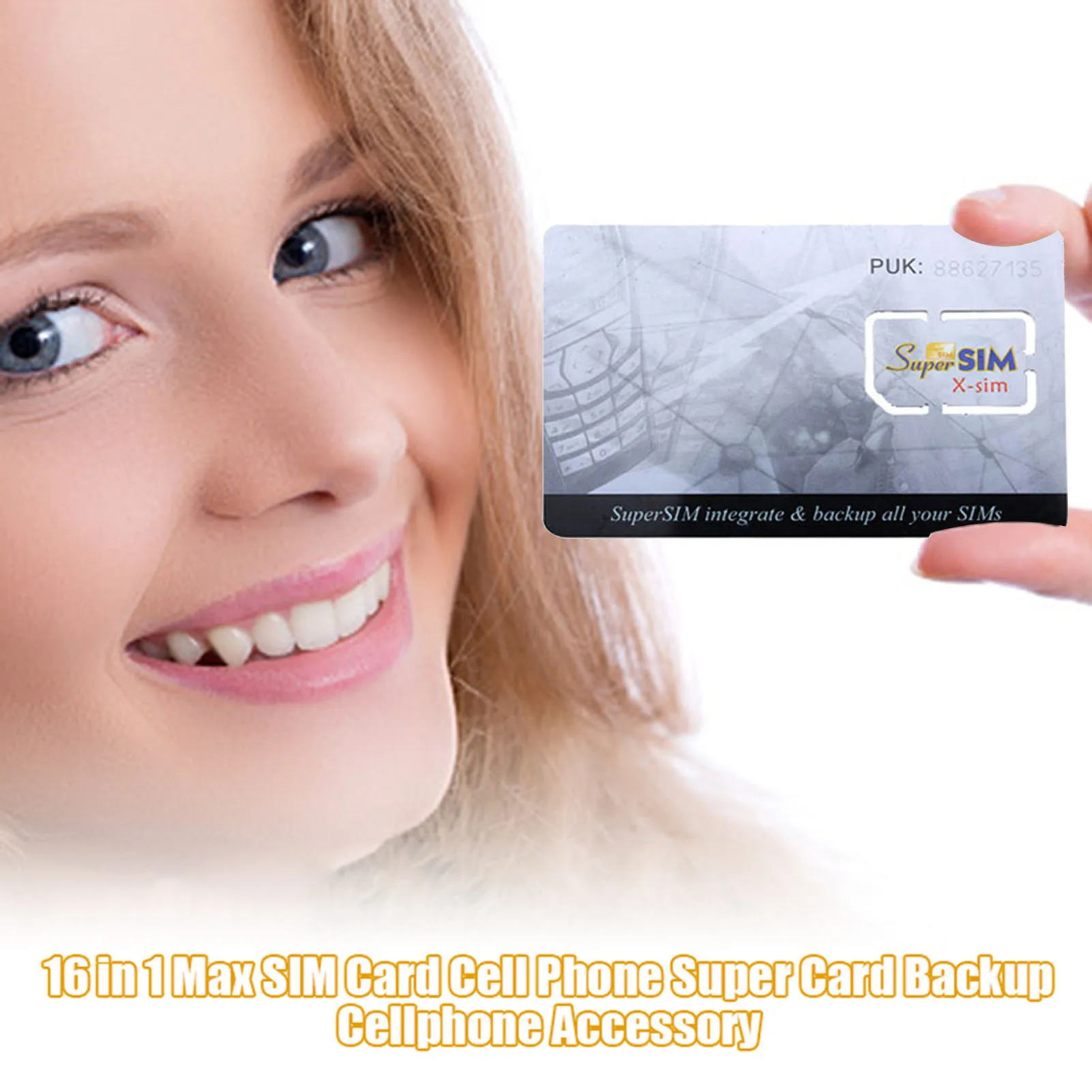Mobile Phone Blank SIM Card SIM Card Reader SIM Card Converter 6 in 1 Max SIM Card Cell Phone Super Card Backup Cellphone Accessory SMR