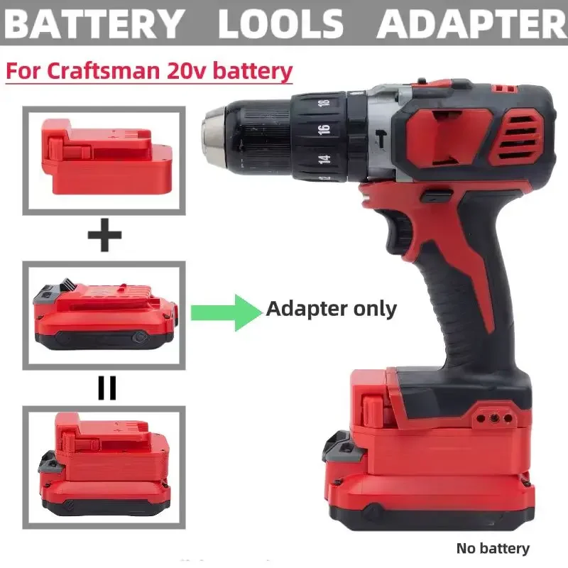 battery adapter convert for craftsman 20v li ion battery to ridgid 20v max cordless tool convertor electric drill accessories For Milwaukee Tool  Converter  Adapter  For Craftsman V20 Li-ino Battery  Convert To For Milwaukee 18V TOOL Converter