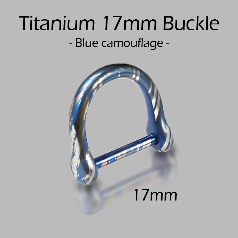 Black Titanium D Buckle Keychain with Horseshoe Design – Premium EDC Accessory