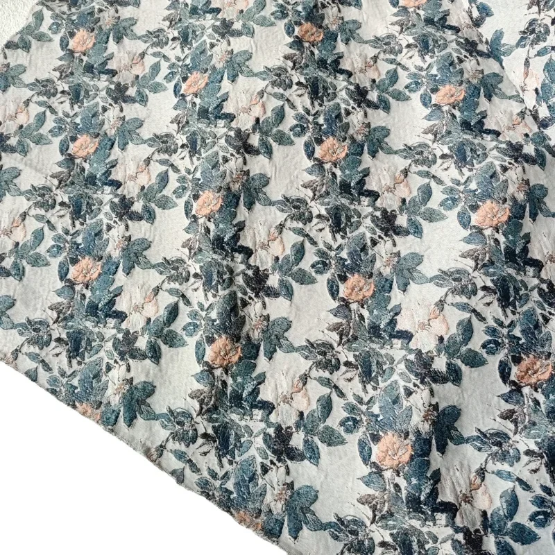 

Жаккардовая ткань с тиснением, бронзовый дизайн розы, материал для шитья, ткань для платья, одежды, 155 см, продано по метру