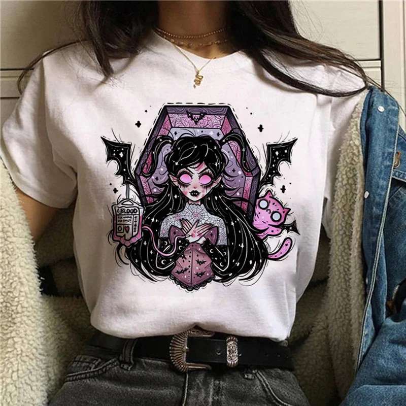 

2022 Women's T-Shirt Funny Kawaii Fox animal funny Graphic Tees Shirts For women O-Neck Short Sleeve Streetwear Female Clothes