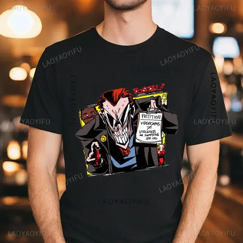 Postal Dude 2 Alien Running with Scissors Go 100%cotton T