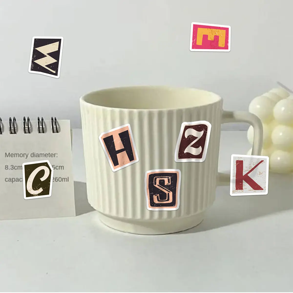 Etori Life 52 قطعة أنماط الحروف الإنجليزية الملونة...