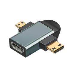 Ultra HD Mini Micro HDMI to Audio Video Adapter Converter for Laptops, Cameras, and TVs (Micro and Mini)