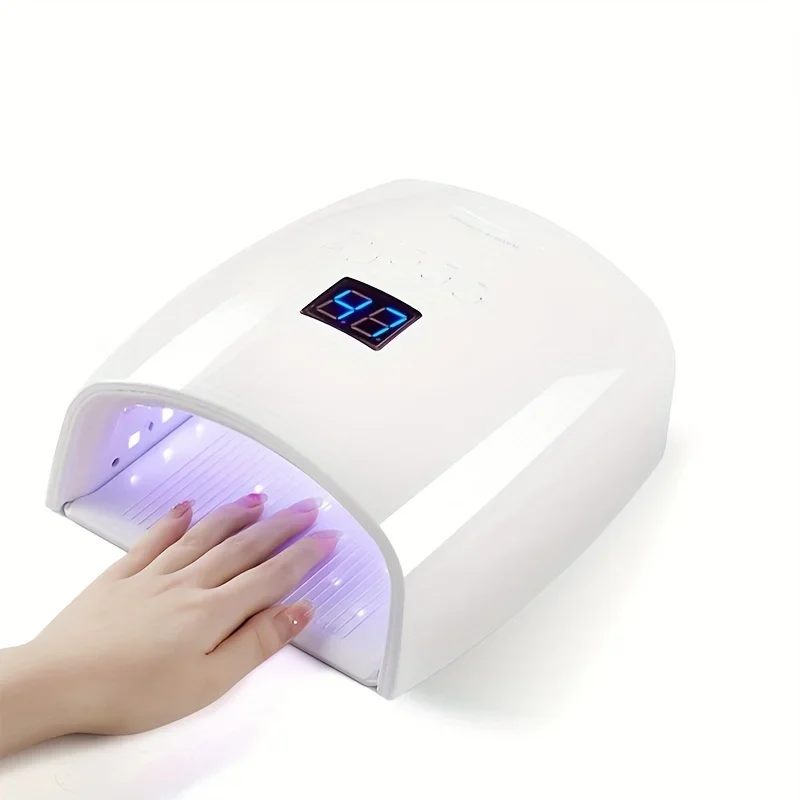 Rechargeable UV LED Nail Lamp 66W Lamp for Manicure with LCD Screen 4 Timer Sett