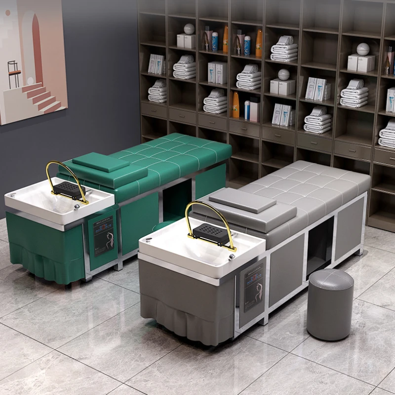 

Recliner Salon Shampoo Chair Modern Barber Spa Speciality Shampoo Chair Comfort Beauty Cadeira De Cabeleireiro Furniture HD50XF