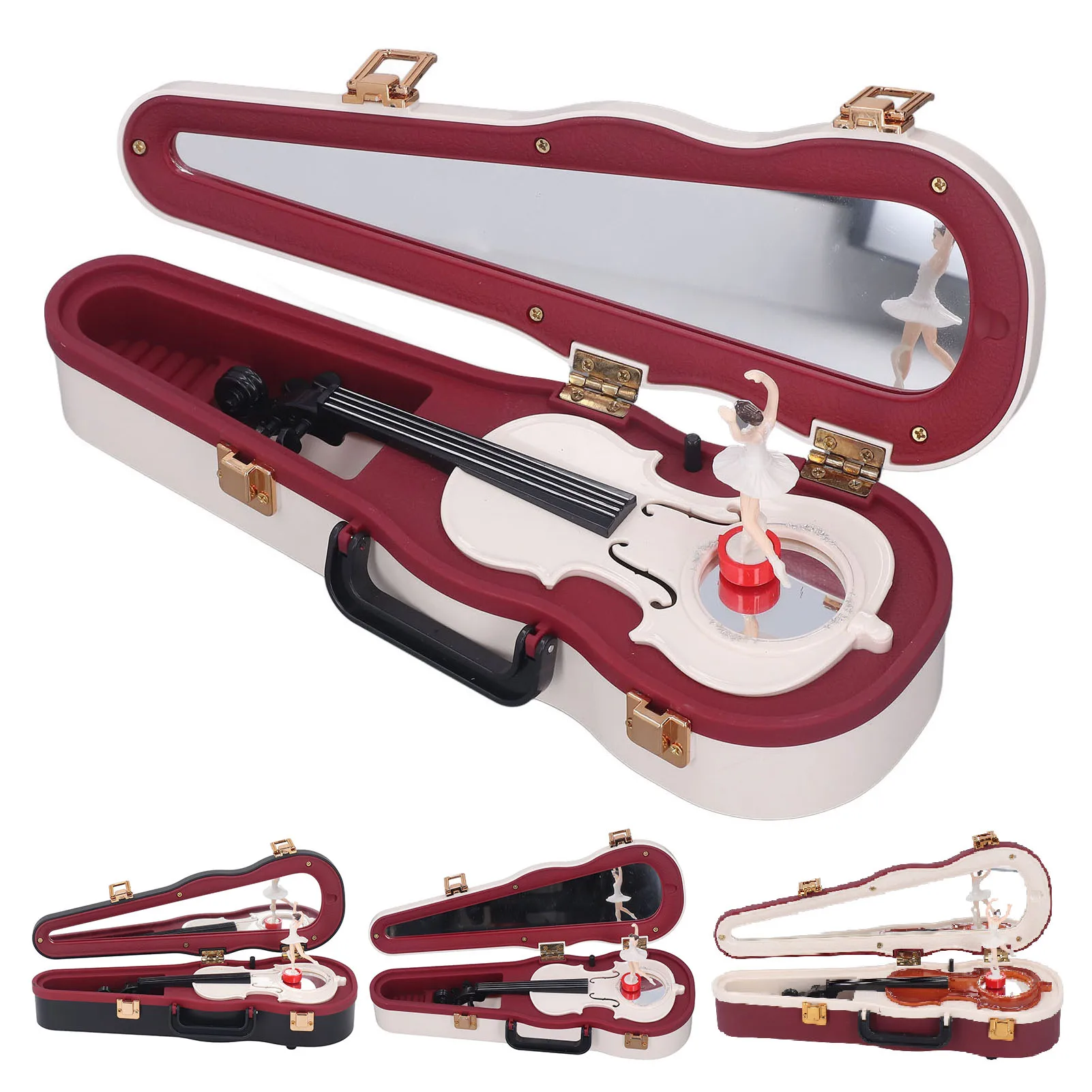 With Rotation Violin Music Box Small Advanced Vivid Stable
