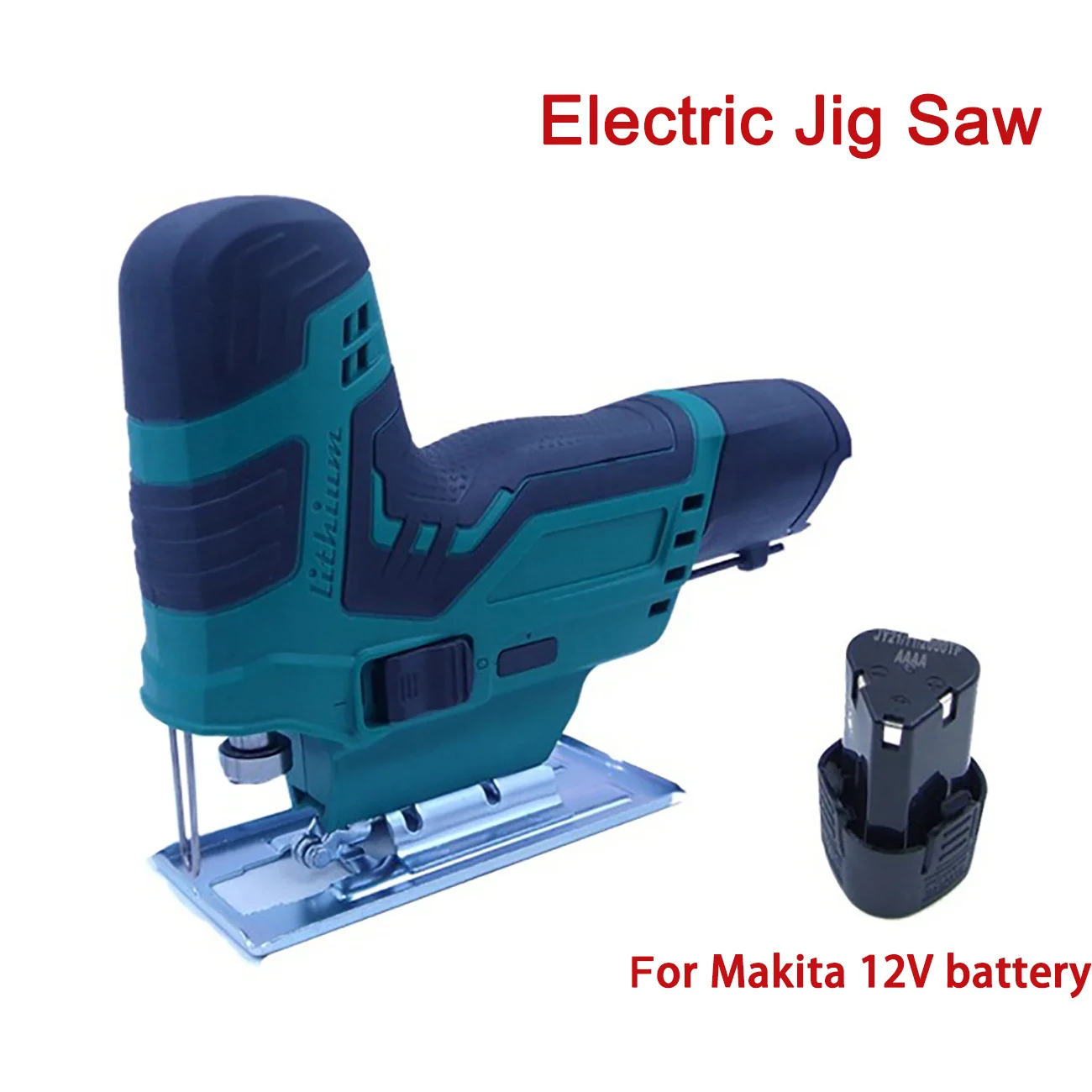 

12V Electric Saw Cordless Jigsaw Portable Multi-Function Jig Saw Woodworking Cutting 3000RPM Power Tool For Makita 12V Battery