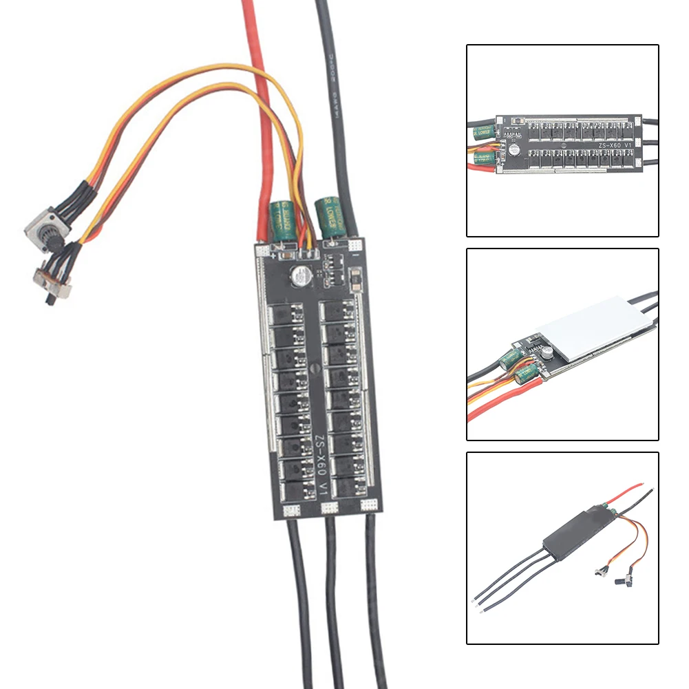 

1pcs 6-24V BLDC 3-Phase Brushless Motor Driver Hallless DC Motor Drive Board Speed Controller With Potentiometer