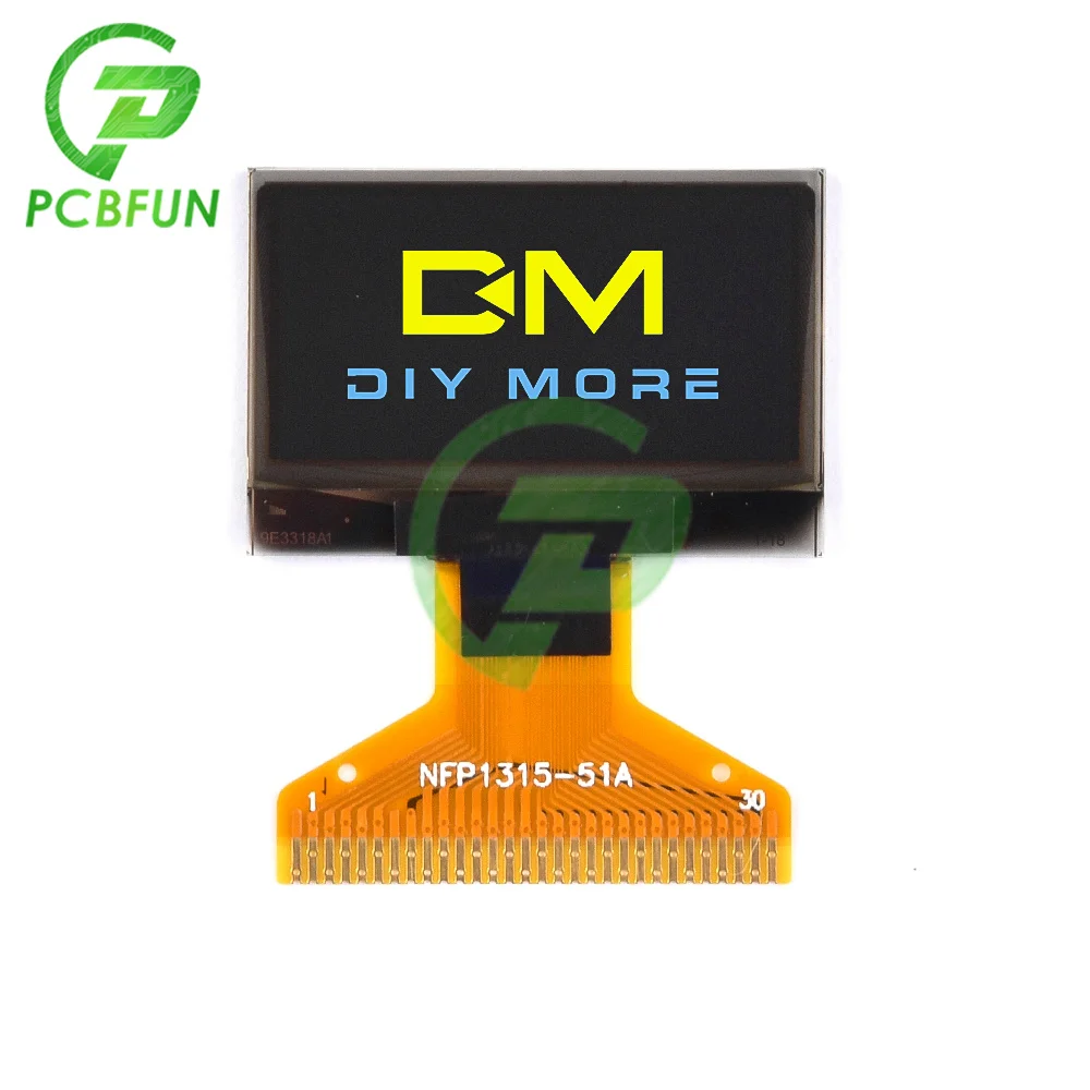 0.96 인치 OLED 디스플레이 블루/화이트/더블 컬러 LCD 화면 디스플레이 모듈, 128x64 30 핀 드라이버 SPI/IIC DIY 키트
