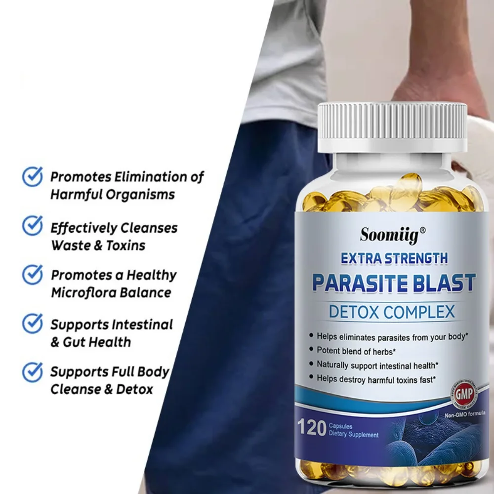 Powerful Parasite Supplement Capsules Detox and Support Gut Health Digestion Detoxification Bloating and Gas Immunity