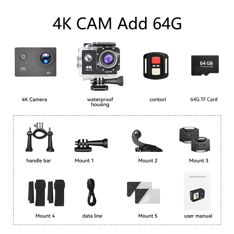 4K CAM Add 64G