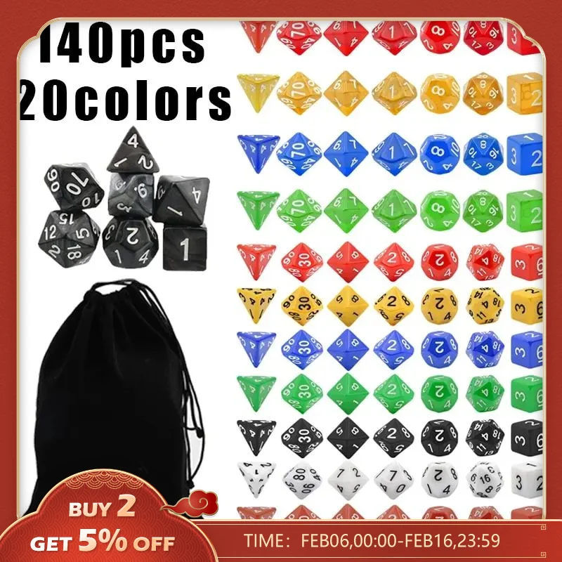 Des Jeux De Roles Dnd Dice Set DollaTek 10 Ensemble De Dés Polyédriques Ensembles De Dés Complets (70 Pièces) De D4 D6 D8 D10 D% D12 D20 Compatible Avec Les Donjons Et