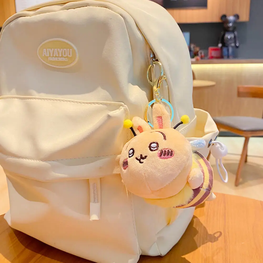 Kawaii Chiikawa Cos Bee Stuffed Doll Keychain Couple Pendant