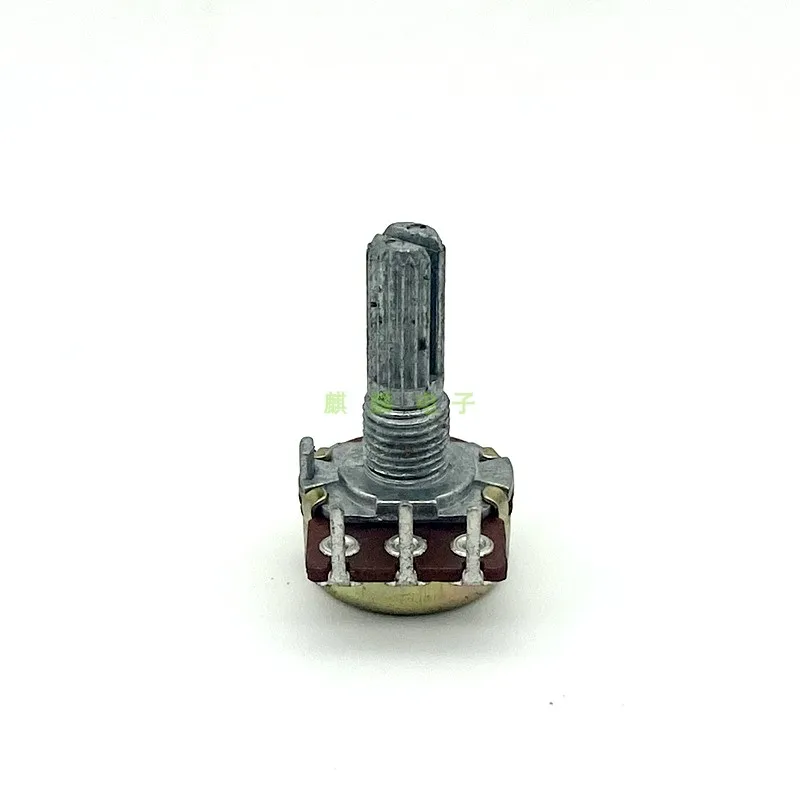 

2 Piece 16 Type B50K Mono Volume Adjust Step Potentiometer Flower Shaft 20mm Inside Bend Feet 3-Pin