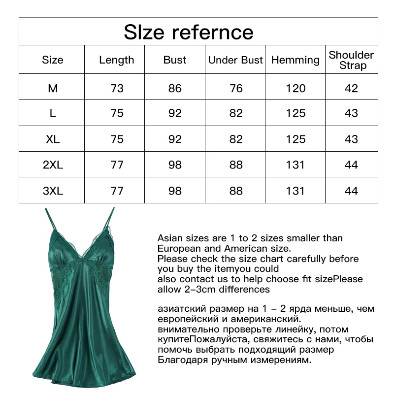 Women Lace Sling Nightdress V-neck Sleepwear Solid Lace Trim Homewear Padded Nightwear M-3XL women nightgowns,women nightdresses,sleeping dress