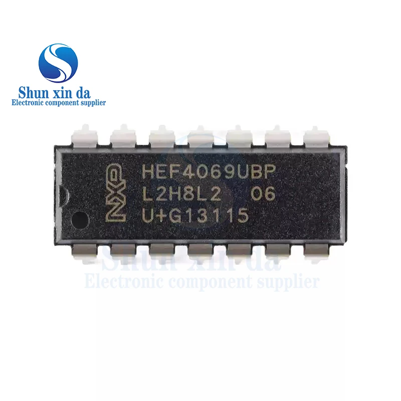 5 PZ HEF4069UBP, 652 HEF4069UBP Inverter SMD IC Chip DIP-14 6 Canali da 3 V a 15 V Invertitori Brand New Authentic - immagine 4