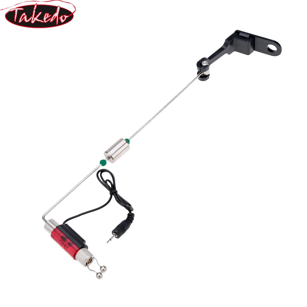 Alarme de touche lumineuse TAKEDO YD01 avec récepteur signal et support 4 couleurs pêche nocturne