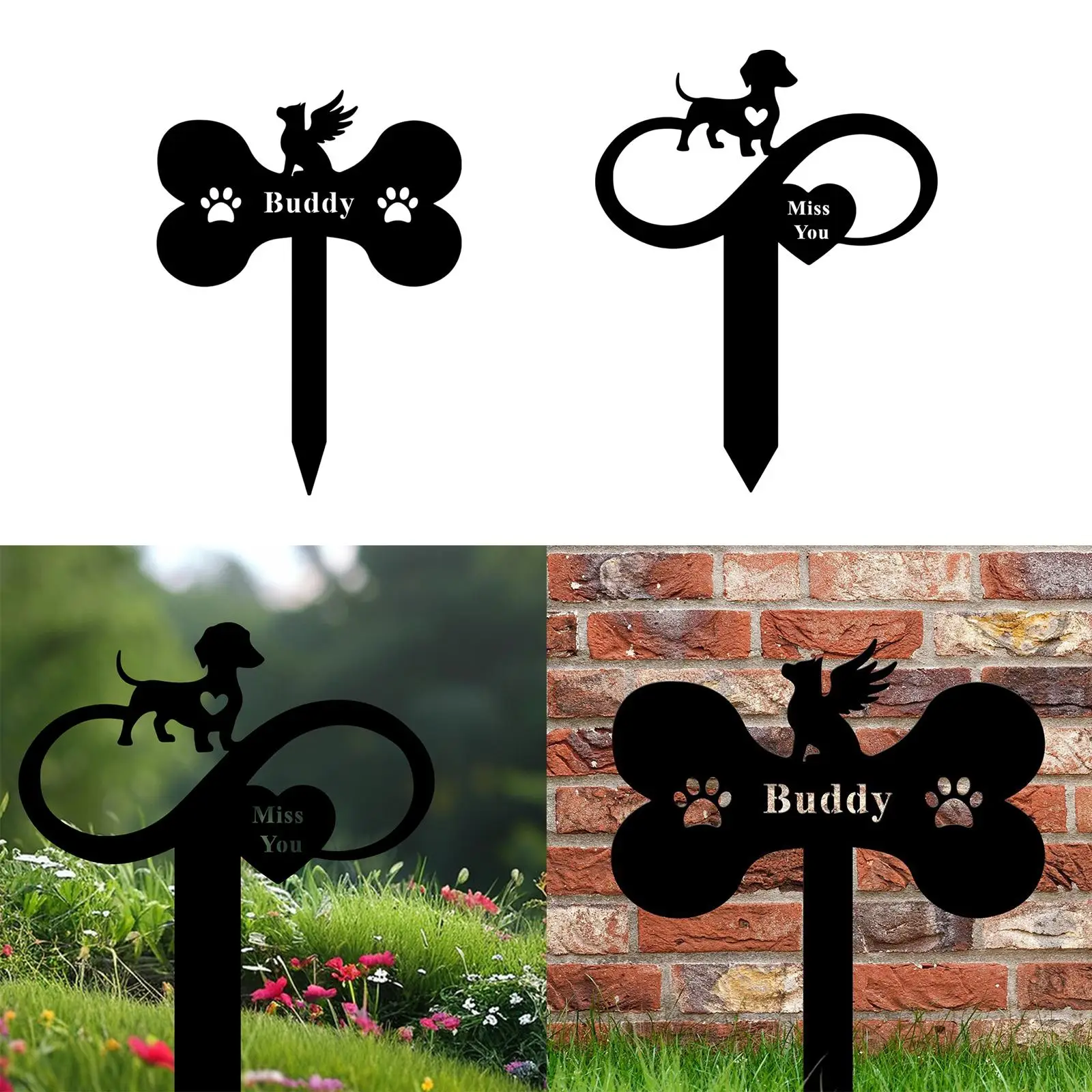 Dog Memorial Stake Decorative Garden Stake Pet Owner Dog Tombstone Memorial Pet Dog Memorial Stake Decorative Garden Stake Pet Owner Dog Tombstone Memorial Pet