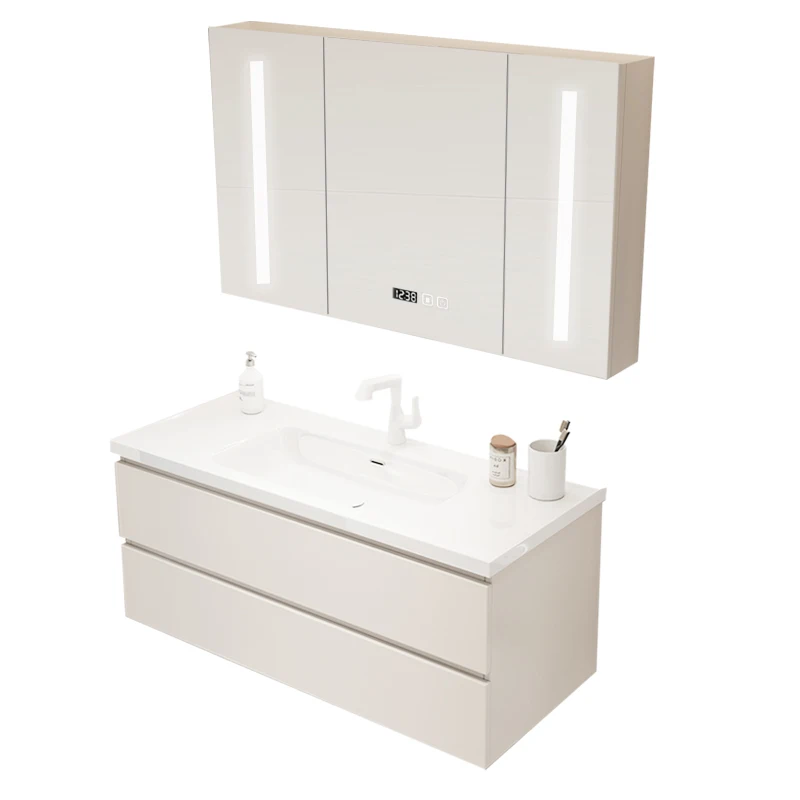 European Floor Bathroom Cabinets Bathroom Washbasin Cabinet Combination Bathroom  Furniture Creative Storage Cabinet With Mirror - Bathroom Cabinets -  AliExpress