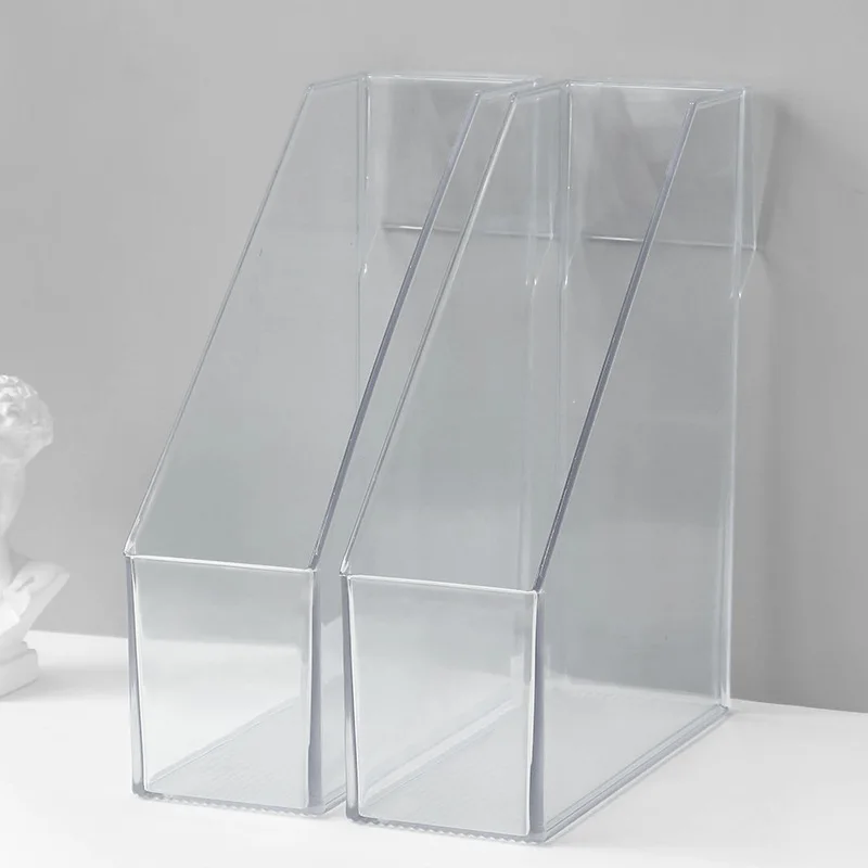 Magazine File Holder Desk File Stand Desk Organizer Office Supplies Magazine Holder Organizer Box for Home Countertop