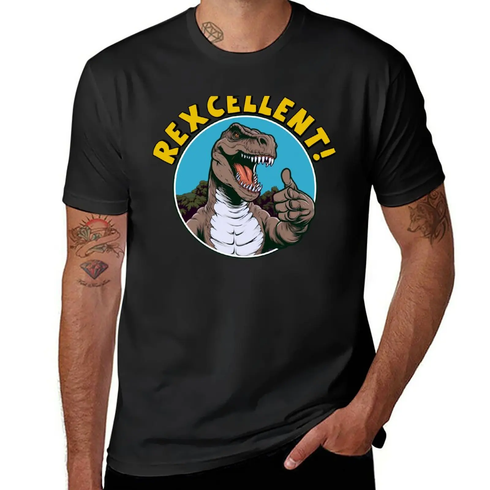 

New Rexcellent! - The T. Rex Thumbs Up T-Shirt summer tops cute tops men clothing