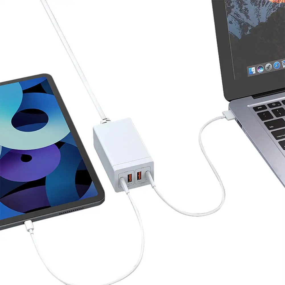 65W GaN  4-in-1   Usb 2c + 2a Pd  Usb  (Ʈ ) QC3.0    