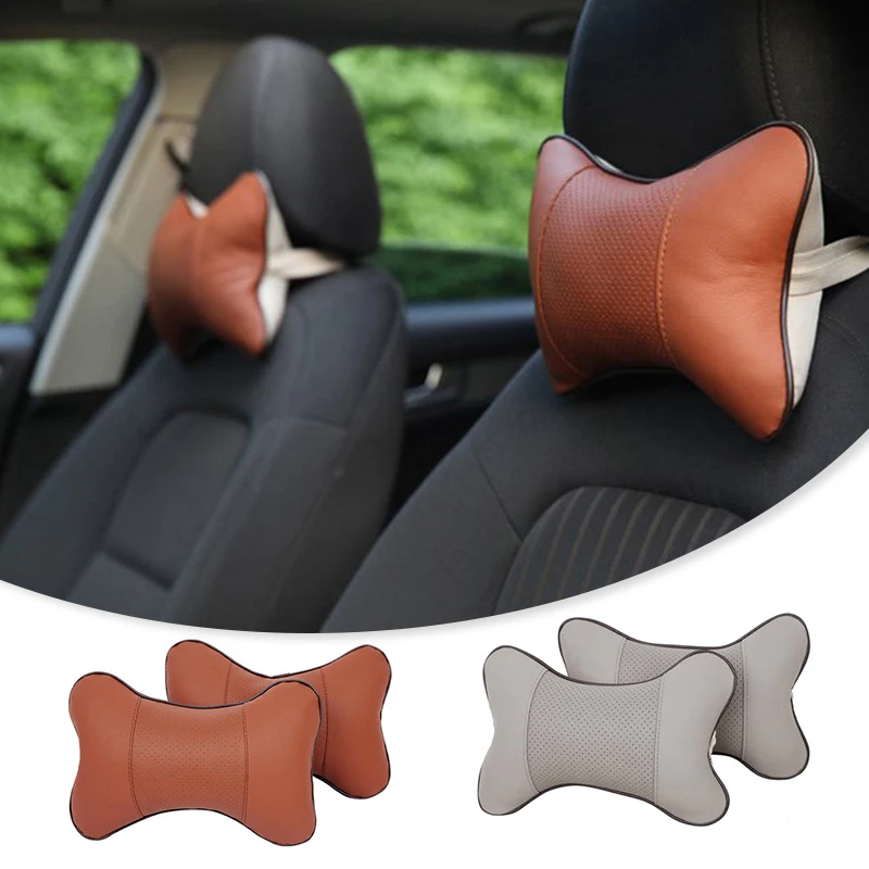 자동차 좌석 목 베개, 통기성 자동 머리 목 받침 쿠션, 편안한 부드러운 자동차 베개, 목 지지대 경추 머리 받침