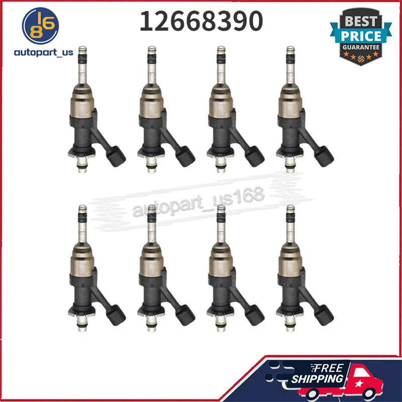 

8PCS Fuel Injectors 12668390 For Chevrolet Cheyenne Silverado 1500 Silverado 2500 Suburban Tahoe GMC Sierra 1500 Yukon Yukon XL