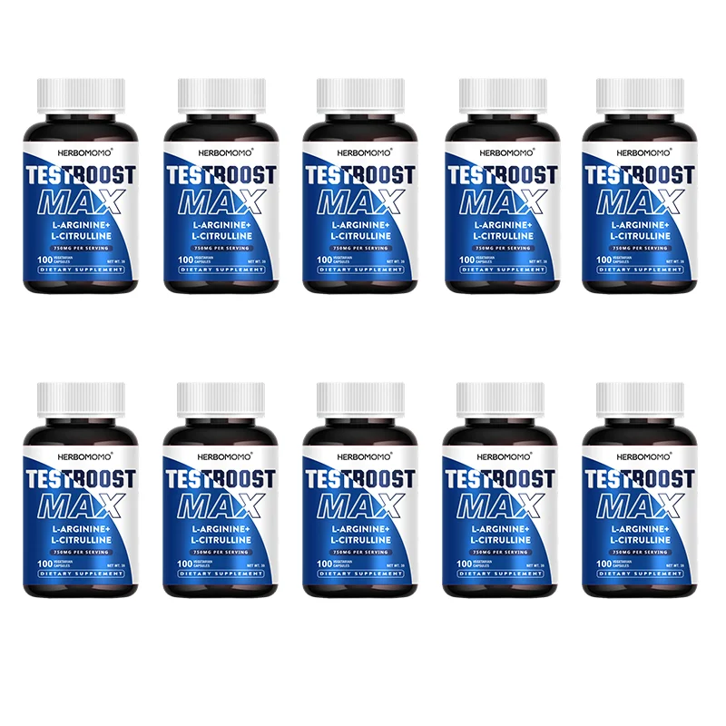 L-Arginine & L-Citrulline 100 Capsules Non-GMo Supports Reproductive Health Natural Energizer, Plant-Based, Pure &  Organic