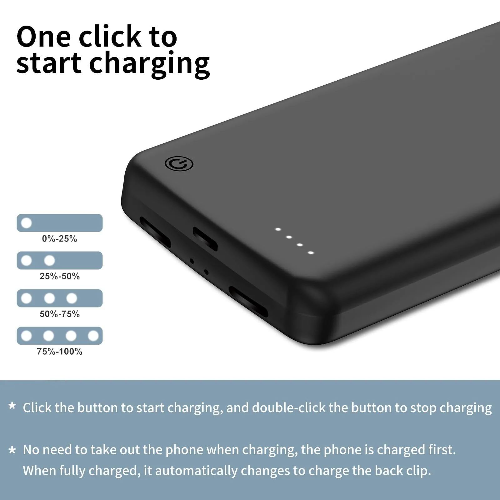 Google Pixel 8 pro用ワイヤレス充電器ケース,バッテリー充電