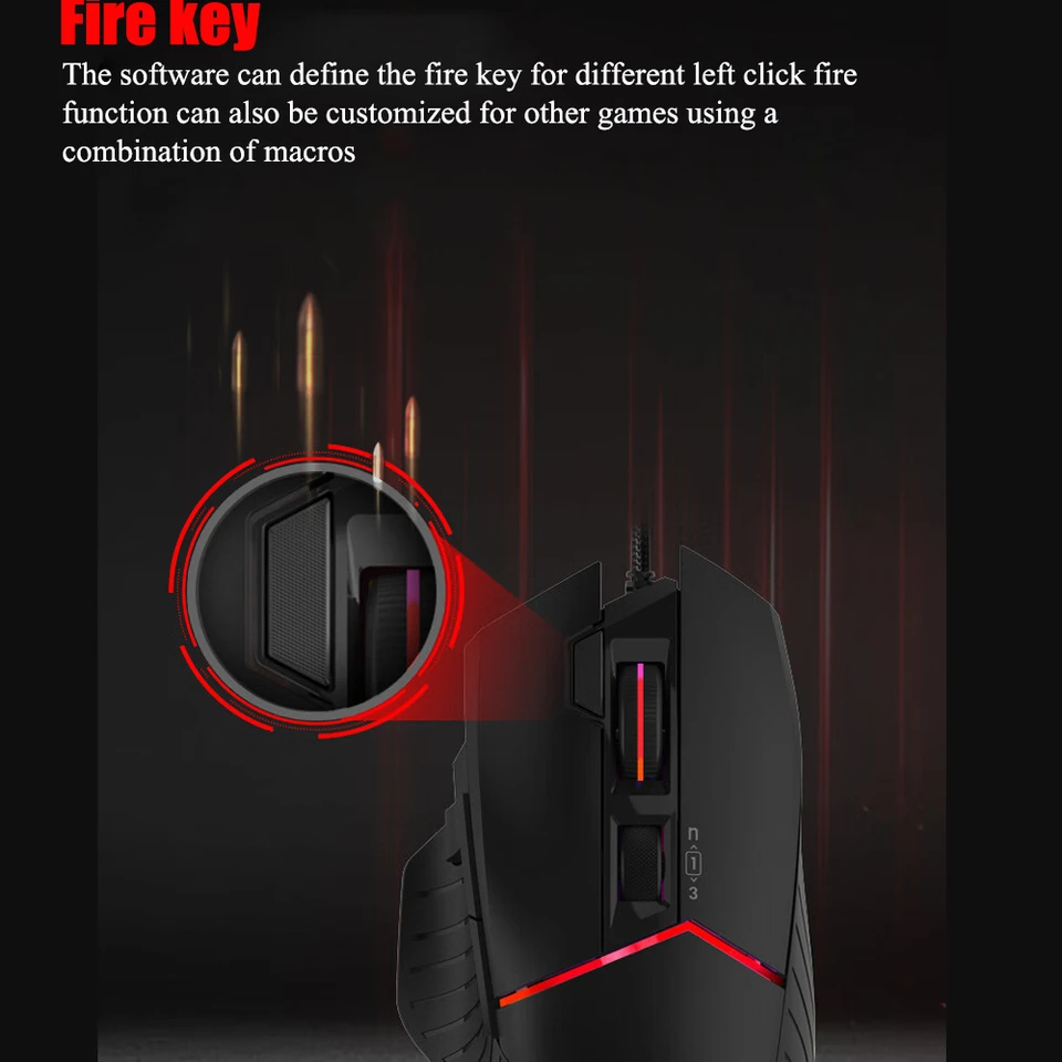 W95 Max Gaming Mouse for Bloody Wired Macro Programming Laptop