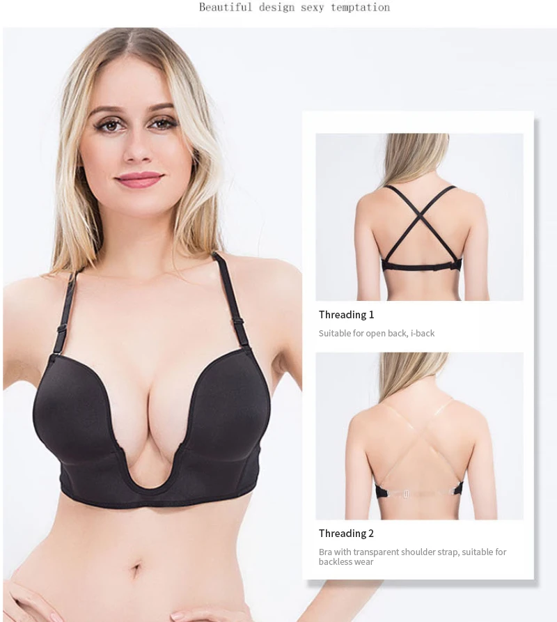 Get the backless push-up bra perfect for backless pieces & deep V clot
