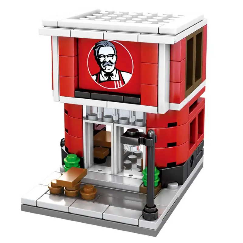 

ToylinX House Building Blocks Mini City Store Street View Snack Street Children's Toys Boys and Girls Gifts Compatible With