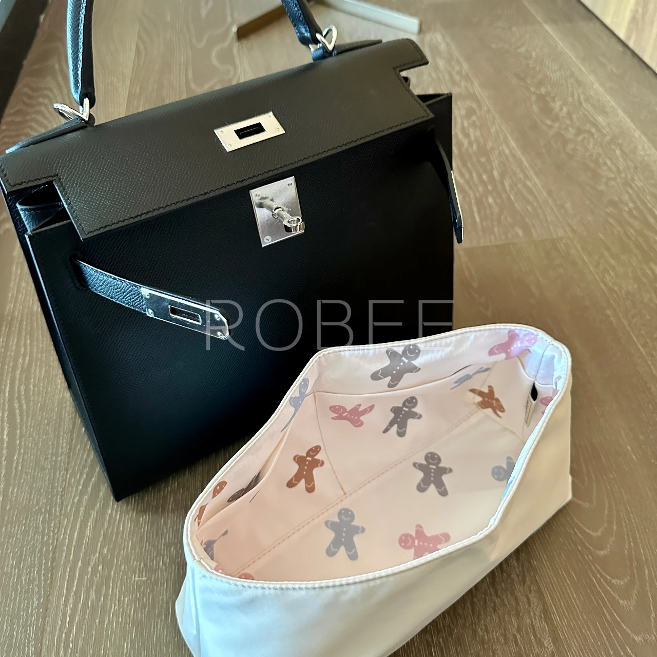 ROBEE For H kelly Organizer Insert 25 28 Waterproof Design quick-drying fabric Premium nylon Fits handbag innerbag  of Limited 3