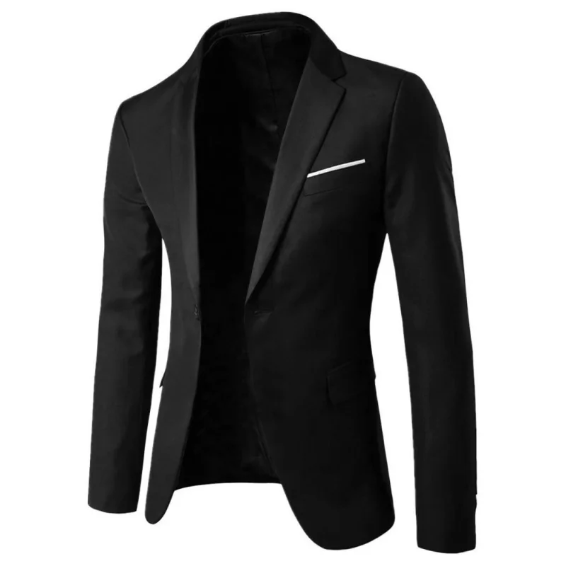 New fashion men's suit Korean style slim fit jacket business leisure professional formal top