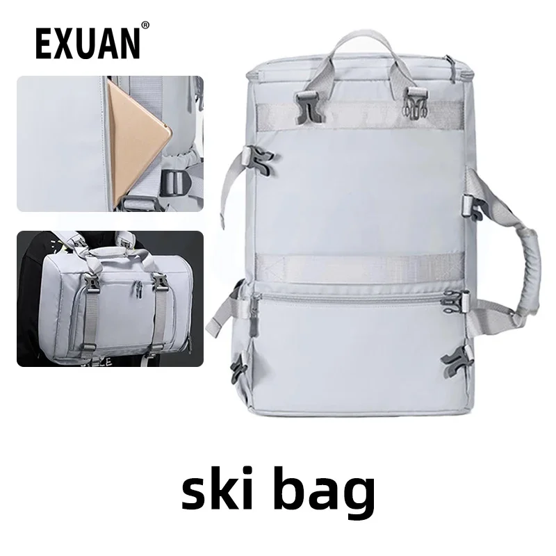 Ski Bag Upgrade Multi-functional Dry And Wet Separation Backpack Multi-capacity Storage Bag Special Board