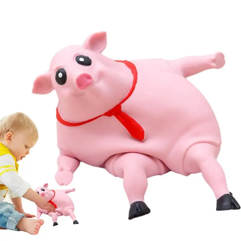 

Stretch Pink Pig Toy Stretchy Sticky Pig Toy Portable Pig Toy Rebound Ball Fidget Toy Birthday Gift For Kids Boys Girls