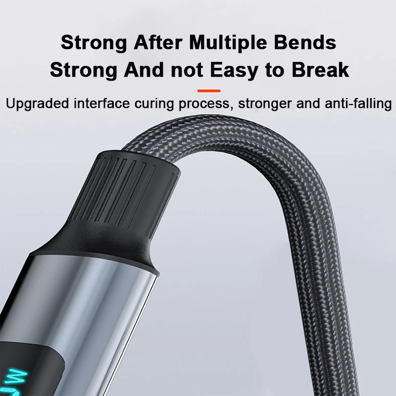 High-Speed 240W USB-C to USB-C Charging Cable – Durable Nylon Braided Data Wire