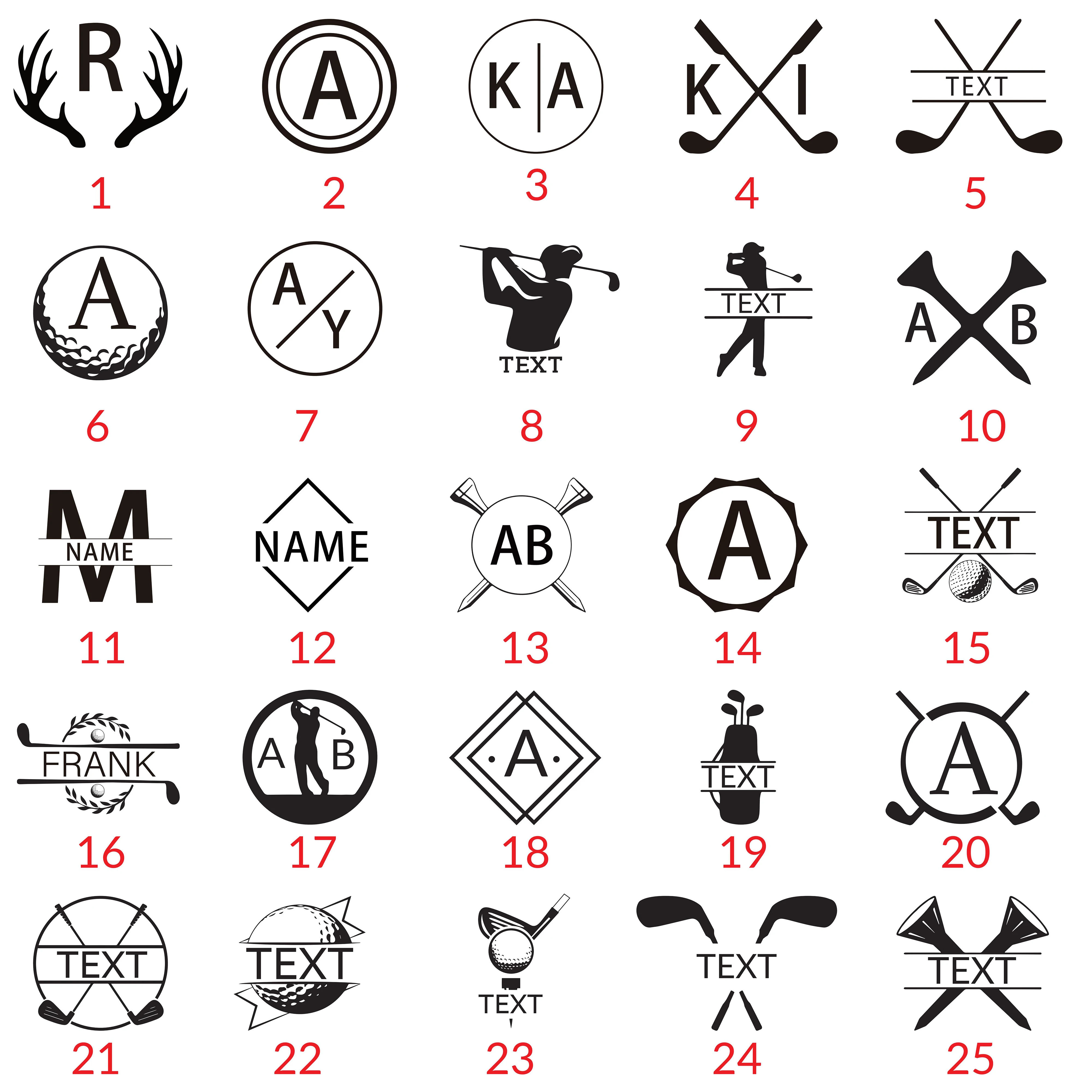 Self Ink Stamps Self Inking Stamps Ink Stamp Custom Golf Ball Stamp Personalized Self-Inking Golf Ball Stamper & Monogram Marker for Golfers Dads and Husbands