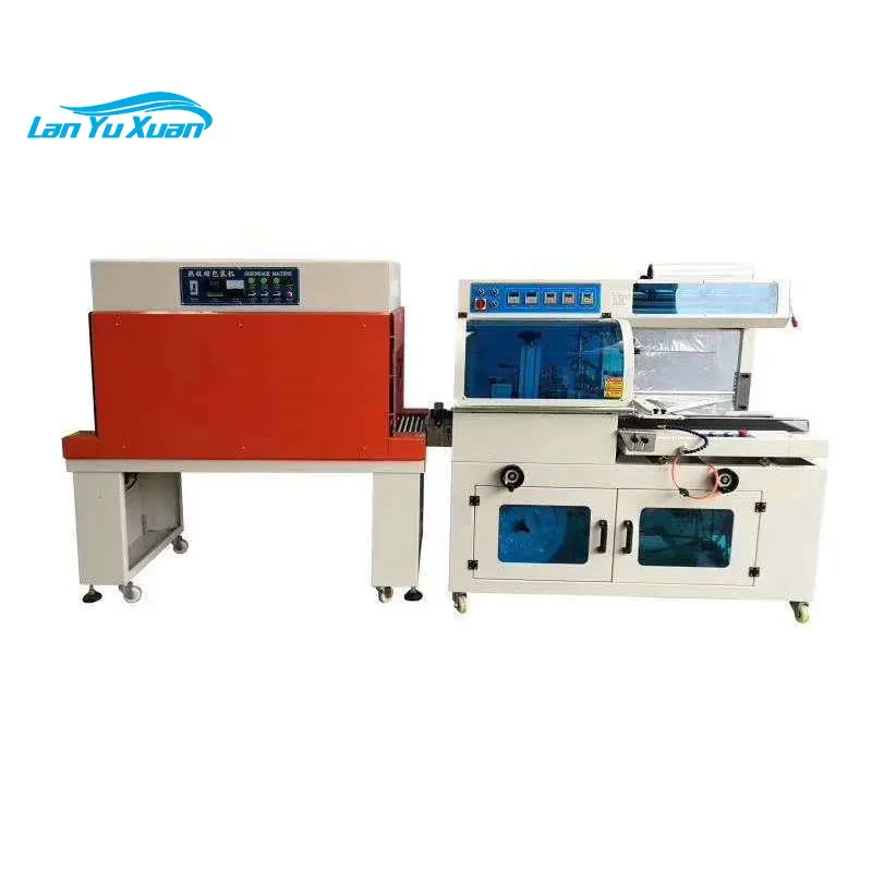 Heat Wiind Fq450 Automatic L Pof Pe Film Sealer Sealing Auto Shrinking Tunnel Shrink Packing Wrapping Machine Per Scatole