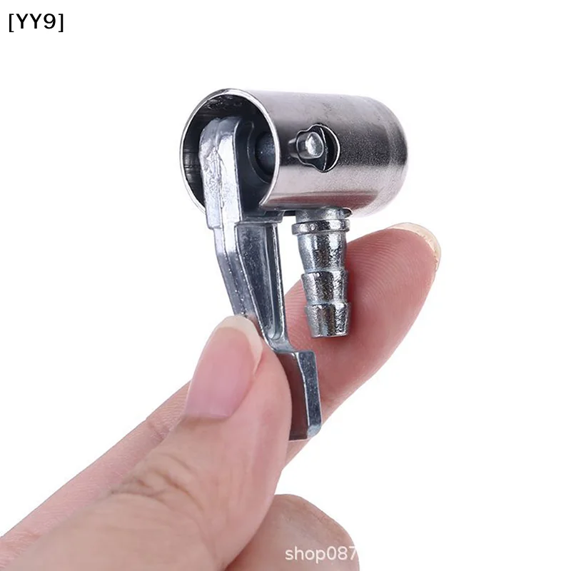 1Pc 아연 합금 자전거 팽창기 노즐, 자전거 전기 스쿠터 타이어용 범용 누출 방지 공기 펌프 어댑터[YY9]